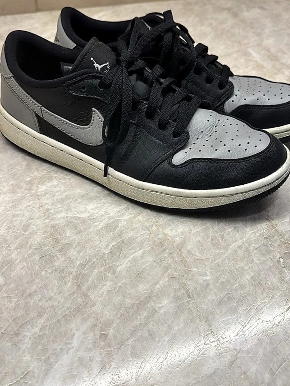 Nike Air Jordan 1 Low Sneakers in Black & Gray
